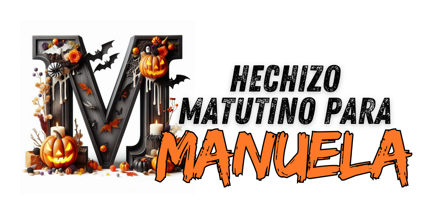 Taza Inicial y nombre Halloween