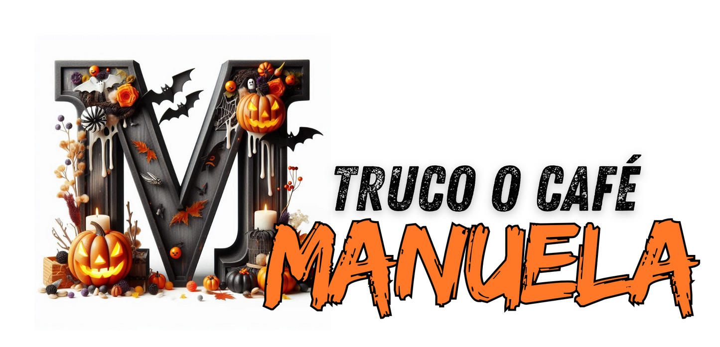 Taza Inicial y nombre Halloween