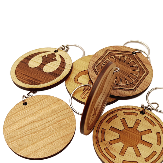 Llavero de madera Star Wars personalizado