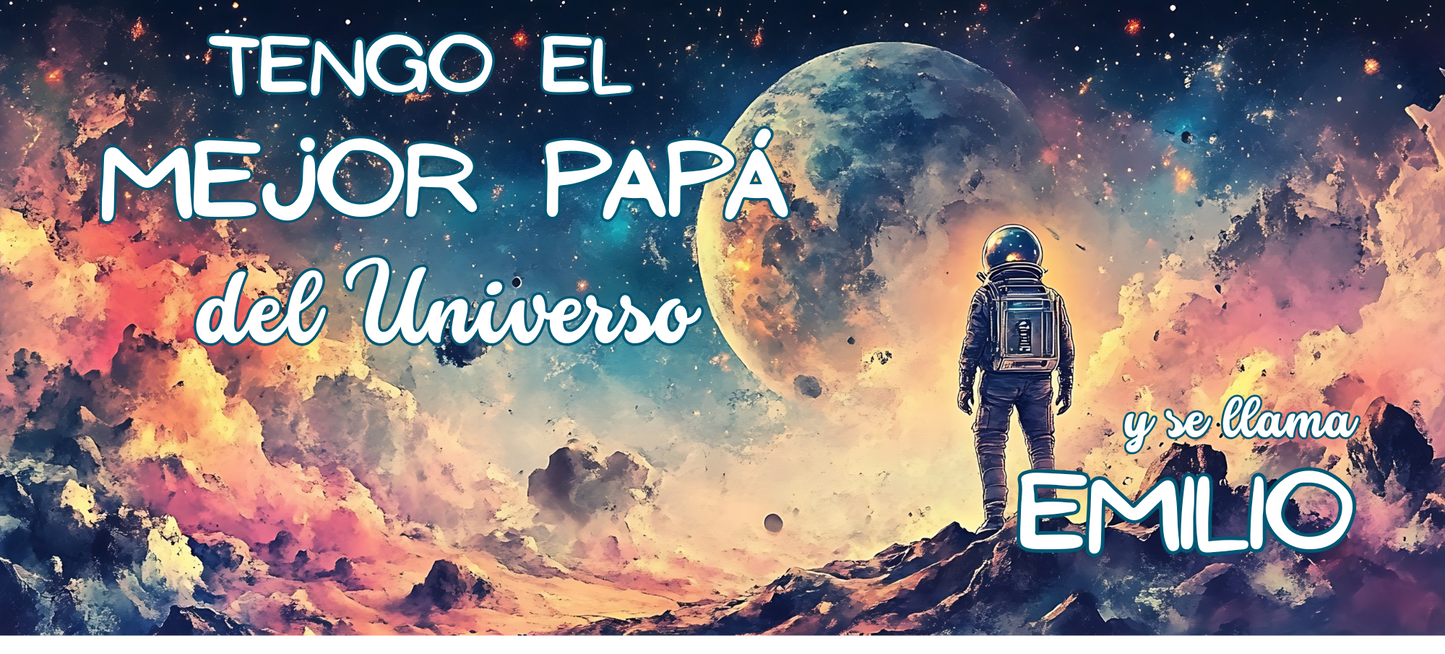 Mejor Papá del Universo – Taza Personalizada