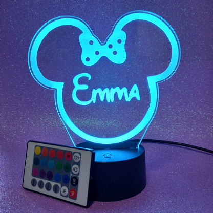 Lámpara Minnie Personalizada