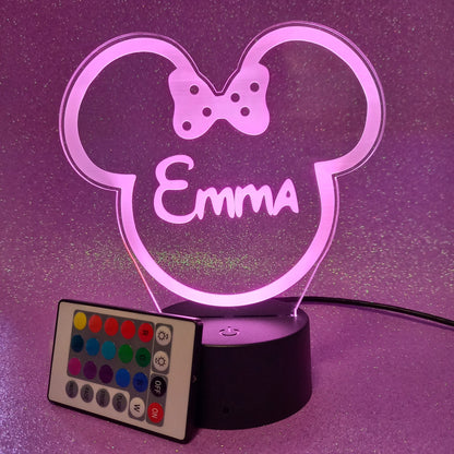 Lámpara Minnie Personalizada