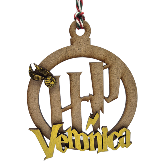 Bola de Navidad Harry Potter con nombre