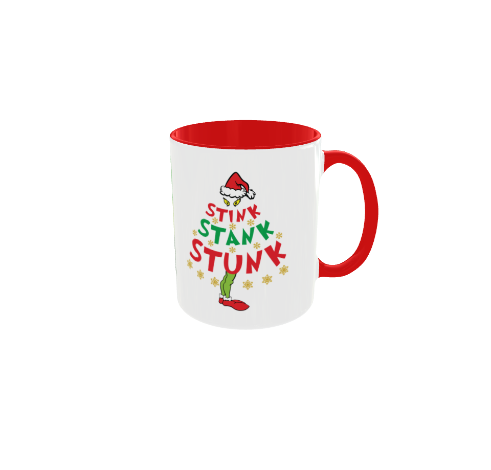 Taza Navideña Personalizada Con Diseño Festivo Y Nombre Grinch - Productos Personalizados Y Regalos únicos