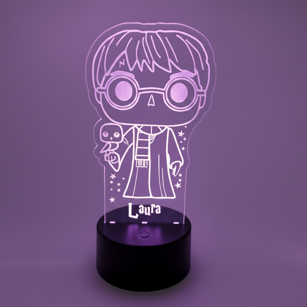Lámpara LED Harry Potter con Nombre