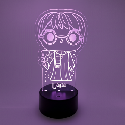 Lámpara LED Harry Potter con Nombre