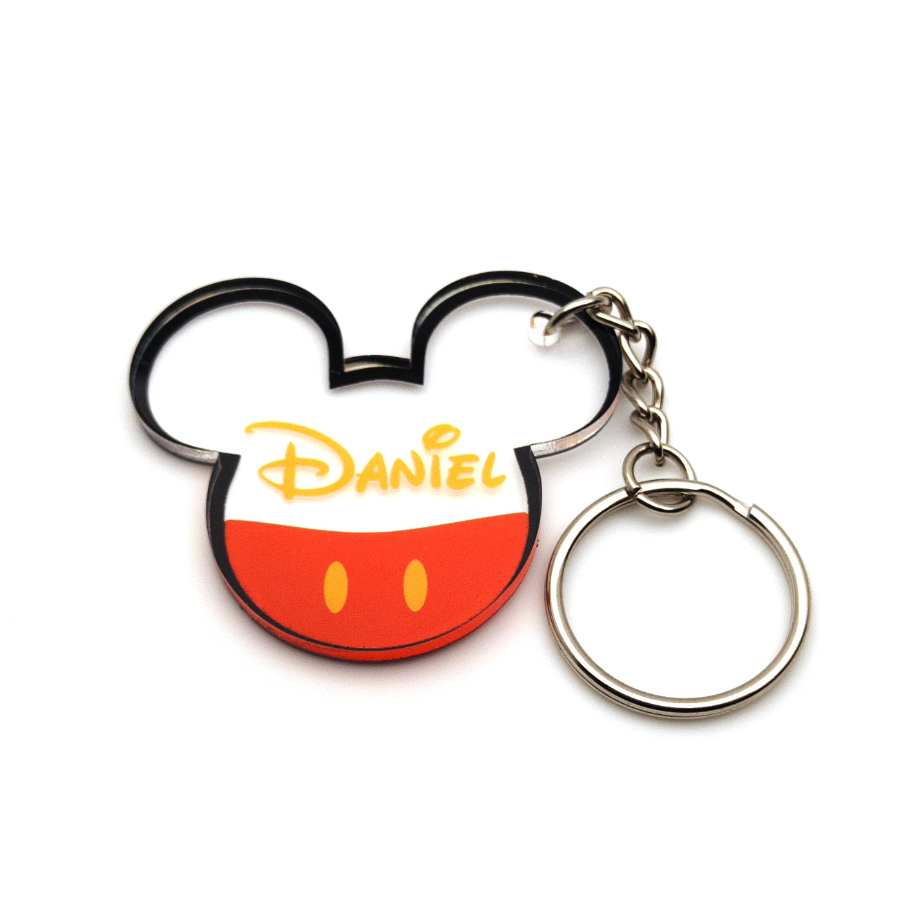 Llavero Nombre Mickey y Minnie