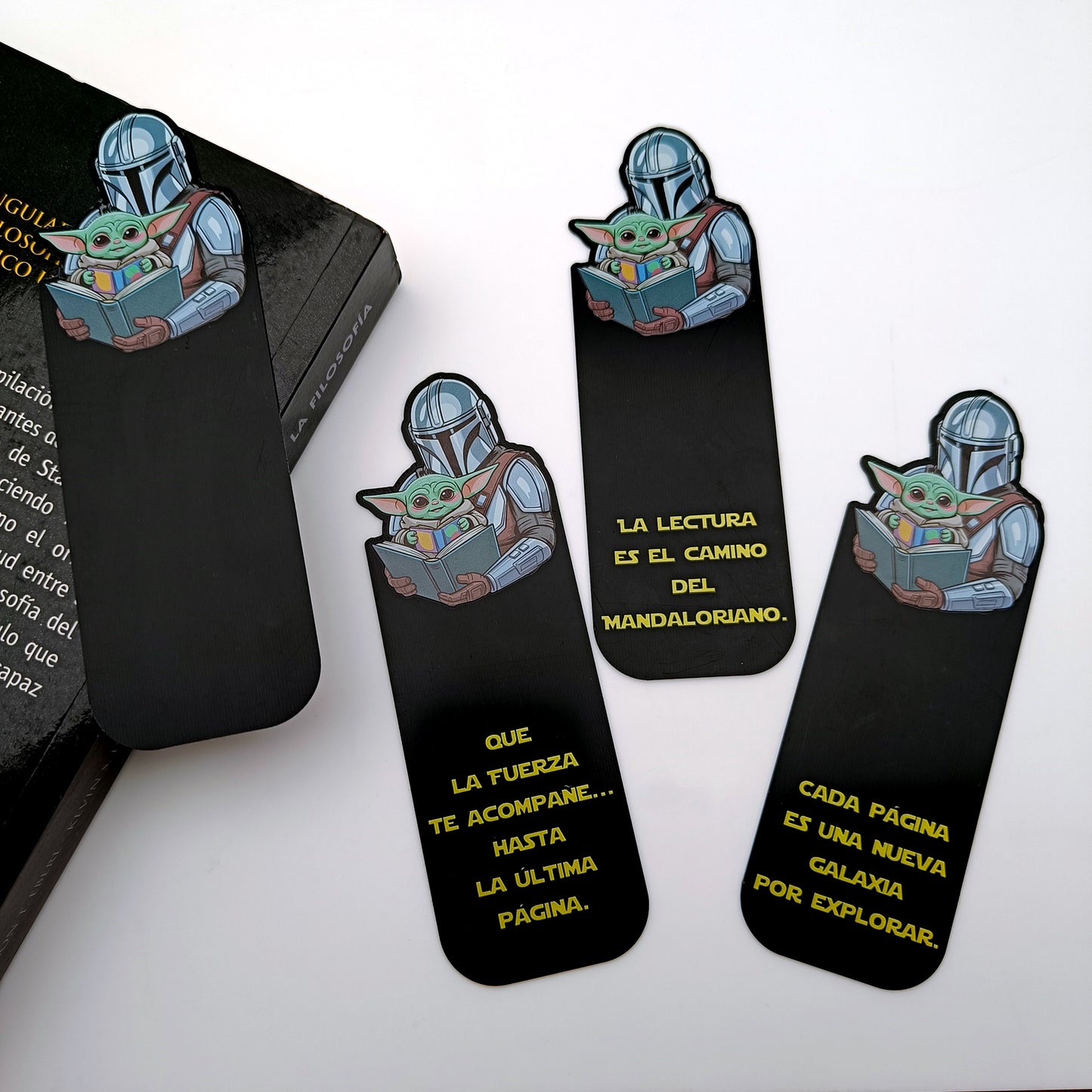 Marcapáginas Mandalorian y Grogu