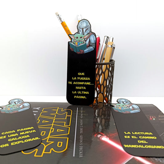Marcapáginas Mandalorian y Grogu