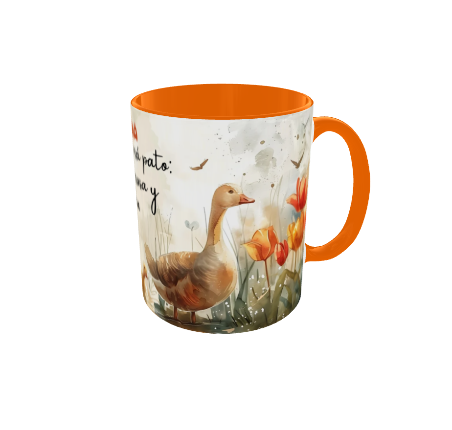 Taza mamá pato